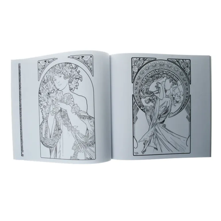 Alphonse Mucha Coloring Book