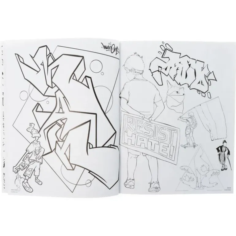 American Graffiti Coloring Book