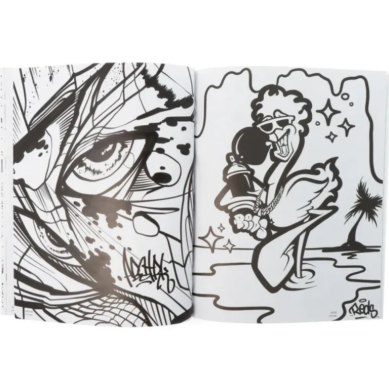 American Graffiti Coloring Book