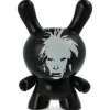 Andy Warhol Fright Wig Self-Portrait 8" Masterpiece Dunny - Monochrome Edition