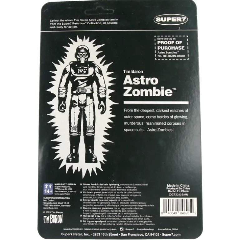 Astro Zombie (Glow) - Astro Zombie ReAction Figures Wave 4