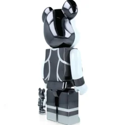 100% & 400% Bearbrick Kiss Catman Chrome Ver.