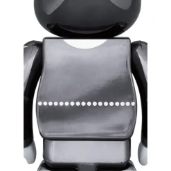 1000% Bearbrick Kiss Star Child Chrome Ver.