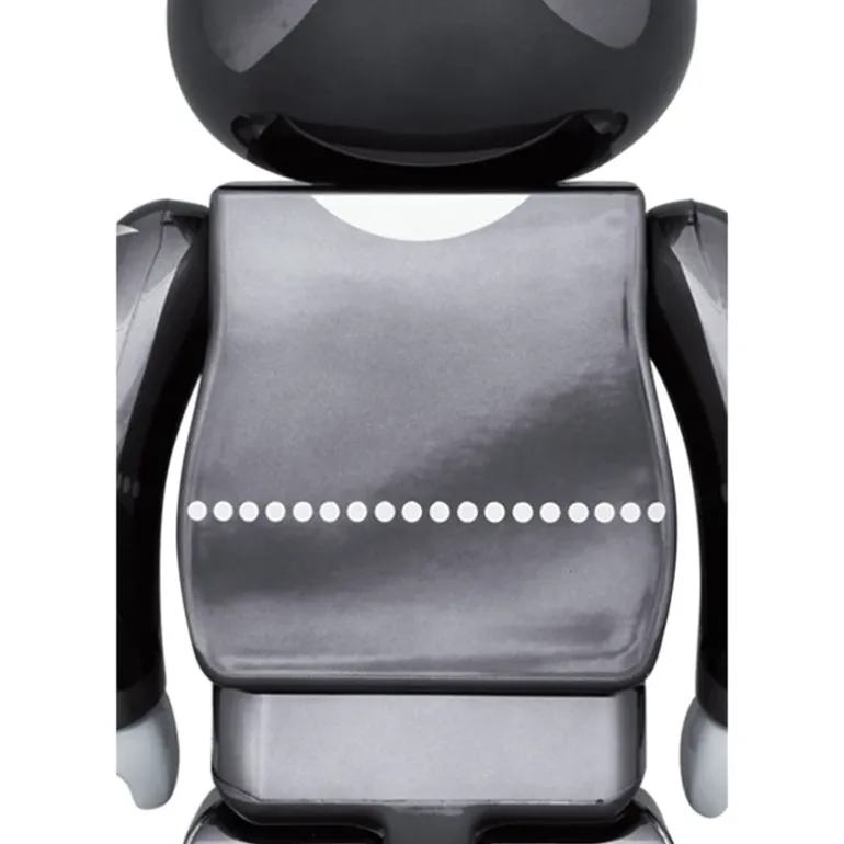 1000% Bearbrick Kiss Star Child Chrome Ver.