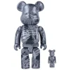 400% + 100% Bearbrick Moon Footprints