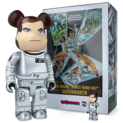 400% + 100% Bearbrick 007 Moonraker (James Bond)