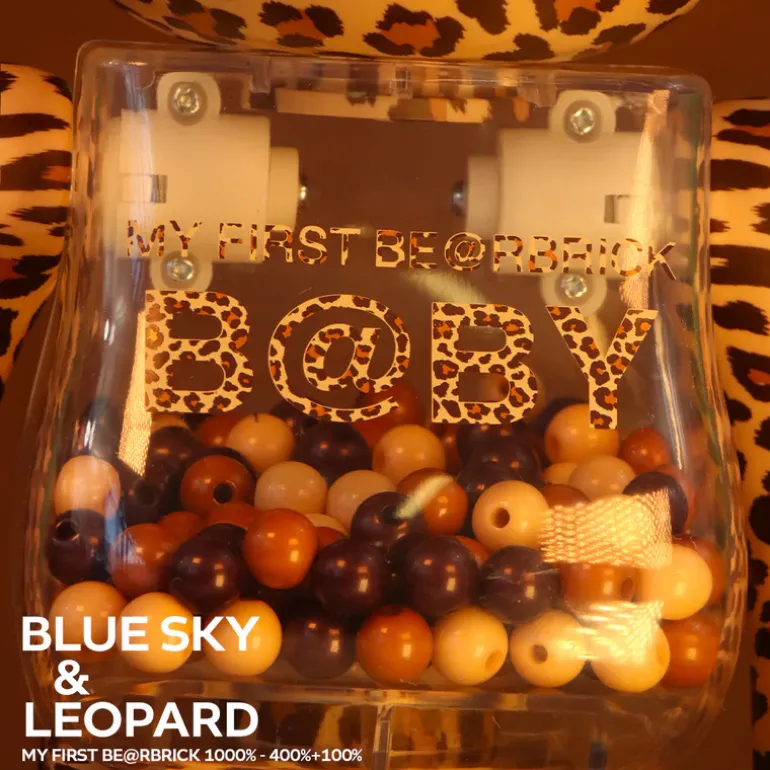 400% + 100% Bearbrick My First Baby Leopard