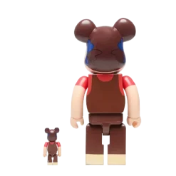 400% + 100% Bearbrick Pekochan Chocolate Milky