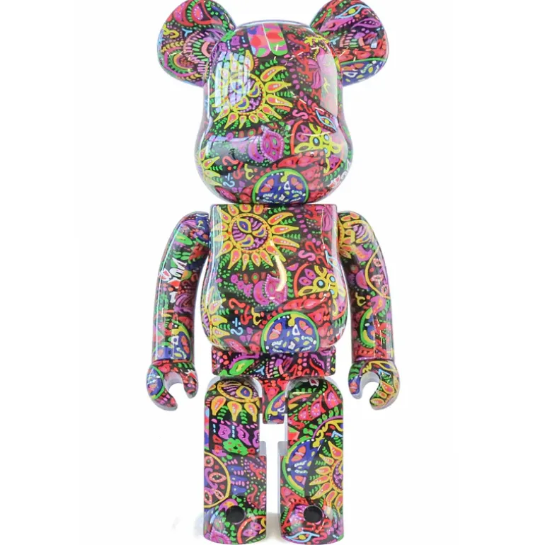 1000% Bearbrick Psicodélico paisley