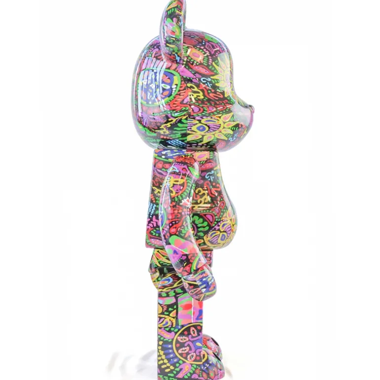 1000% Bearbrick Psicodélico paisley