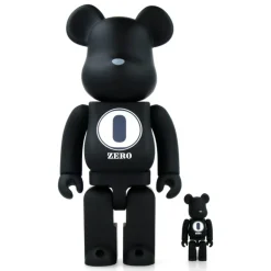 400% + 100% Bearbrick Robert Indiana X Fragmentdesign - Black