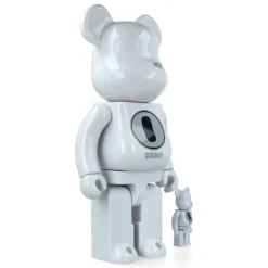 400% + 100% Bearbrick Robert Indiana X Fragmentdesign - White
