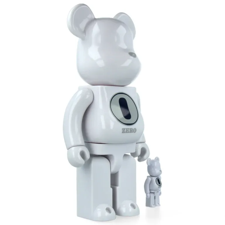 400% + 100% Bearbrick Robert Indiana X Fragmentdesign - White