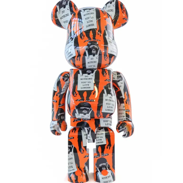 1000% Bearbrick Signo de mono (Banksy)