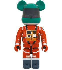 1000% Bearbrick 2001 The Space Odyssey - Disfraz de casco verde y naranja