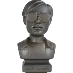 CERAMIK Andy Warhol Bust 60s ASH GOLD