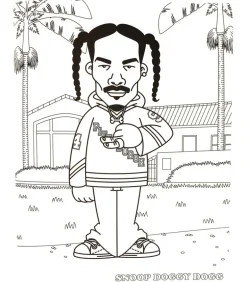 Hip hop coloring book