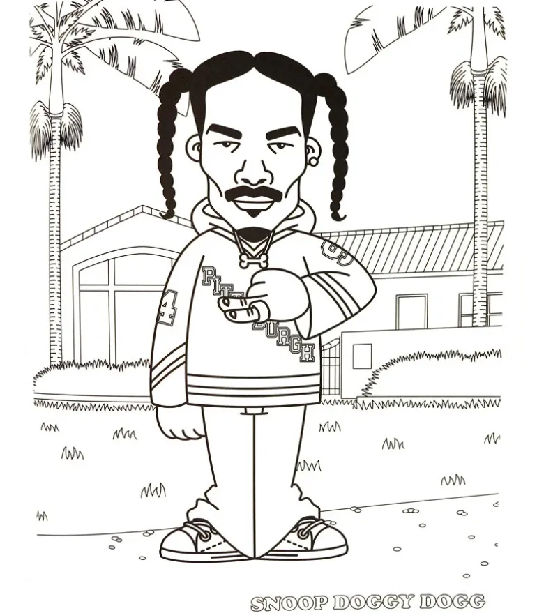 Hip hop coloring book