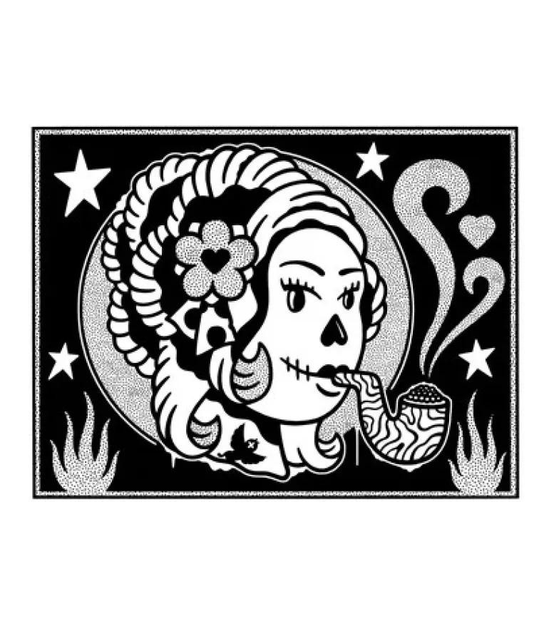 Kev Grey - Smokin' Mort Giclee Print