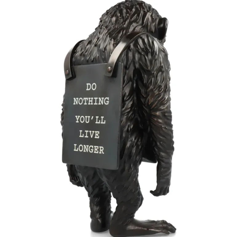 Monkey Sign Bronze Statue 2 - Banksy X Medicom Toy