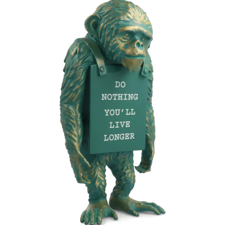 Monkey Sign Bronze Statue - Banksy X Medicom Toy