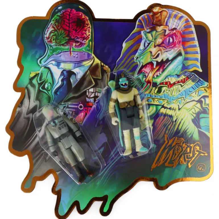 Snake Tut and Cortex Commander - The Worst - ReAction figure