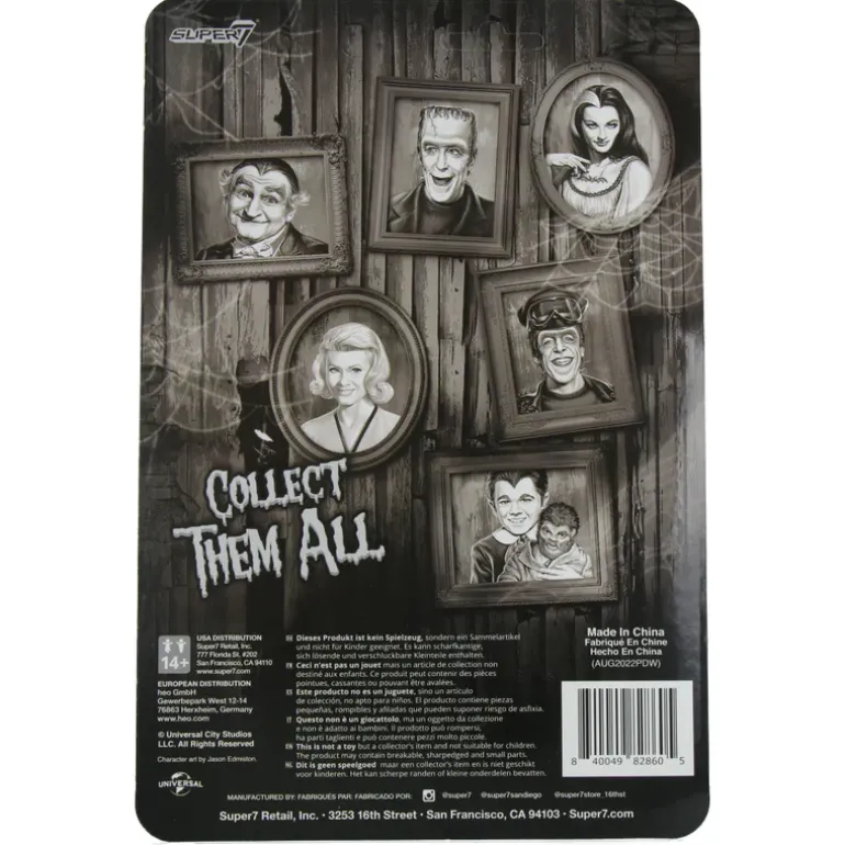 The Munsters Hot Rod Herman (Grayscale) - ReAction Figures