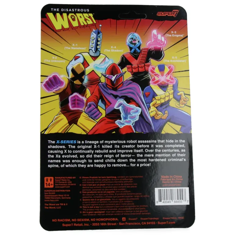 X2 (The Unknown) - The Worst (Mutant Team) - ReAction Figures Wave 5